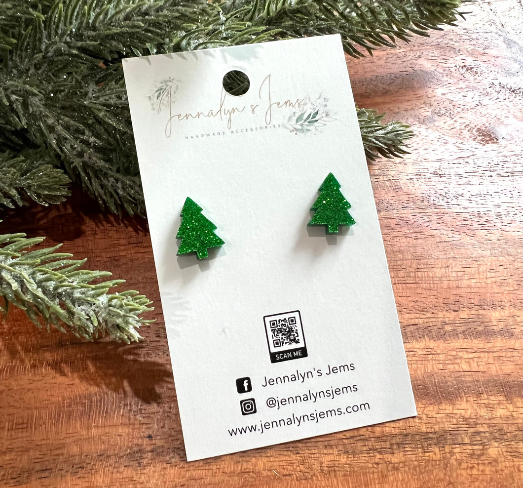 Tree Stud Earrings